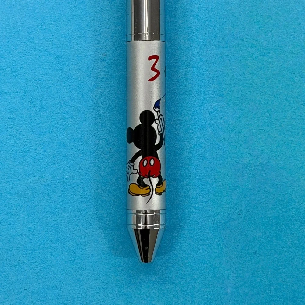 Disney Store 3-in-1 Multi-Function Pen Mechanical Pencil Mickey Mouse Silver VTG
